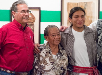 Dr. Don Pepion with Ben Shendo and Ben's grandmother