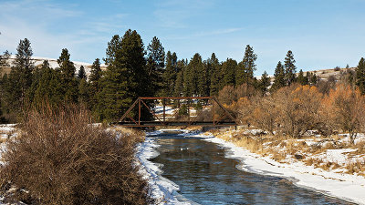 Railroad Bridge Over The Palouse River