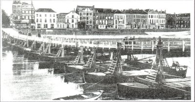 Old pontoon bridge at Arnhem