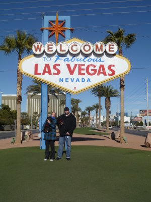 At the Las Vegas Sign