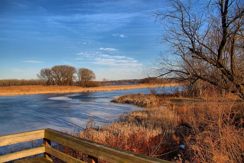 Mohawk River in HDR<BR>January 14, 2013