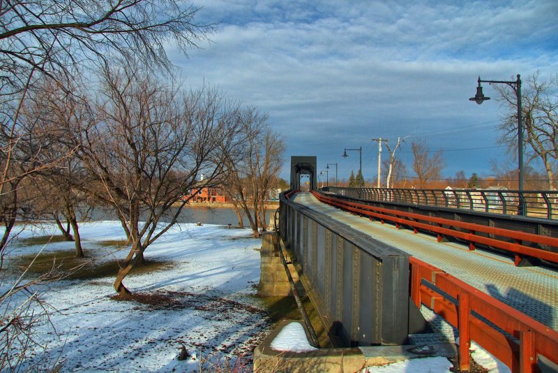 Bridge over Mohawk River<BR>January 19, 2013