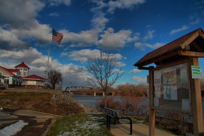 Mohawk River in HDR<BR>January 20, 2013