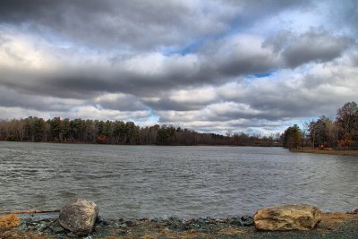 Renesselaer Lake in HDR<BR>March 14, 2013