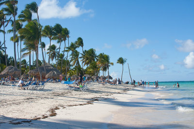 Hotel's beach