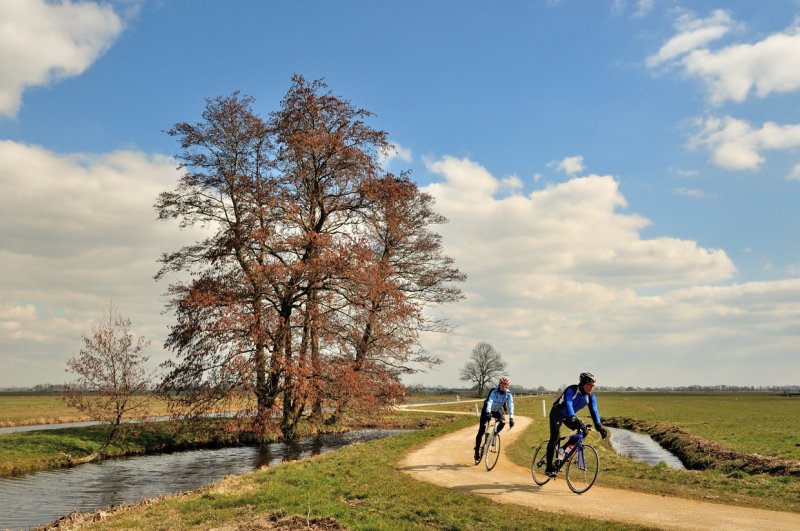 Fietsen in de polder