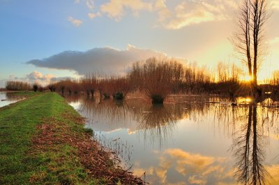 Avelingen hoog water