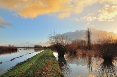 Verschillende waterstanden