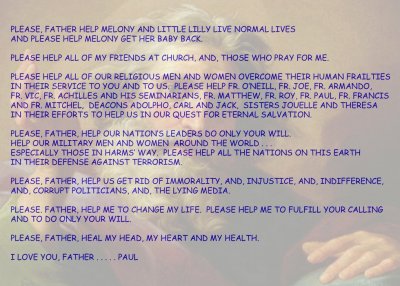 PRAYER TO GOD THE FATHER - #3