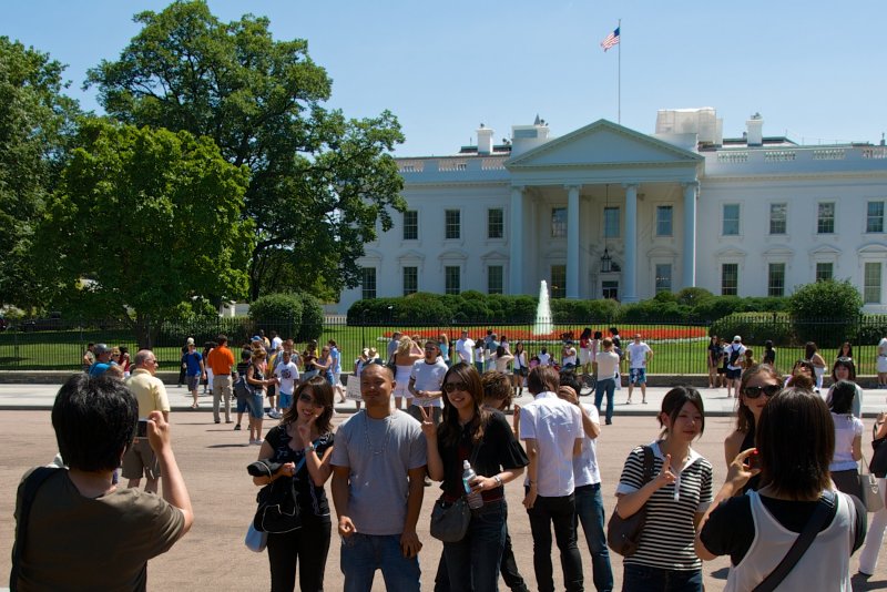 Tourists at the White House