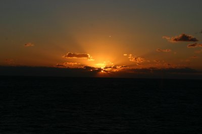 Sunrise from our terrace :-)
