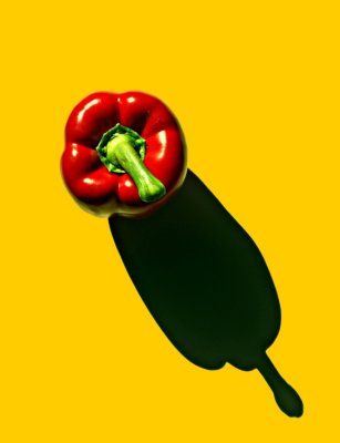 1st  Capsicum on Yellow  by Nifty