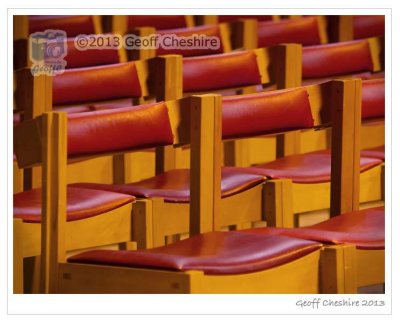 Seating in the cathedral floor, Liverpool