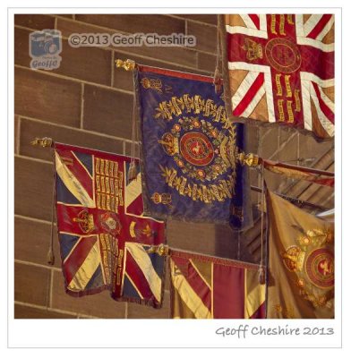 Historic regimental flags, Liverpool Cathedral