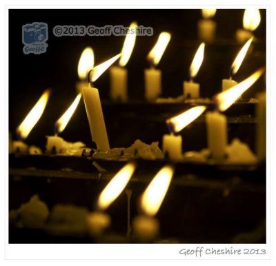 Prayer candles in the Anglican cathedral, Liverpool (2)