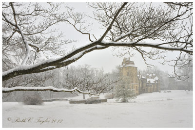 Winter Mist at Fonthill Castle