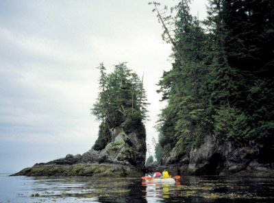 Passing an outcrop