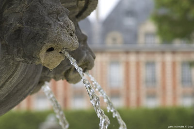 Place de Vosges Fountain
