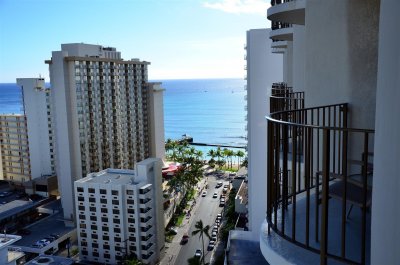 View from our room at the Marriott
