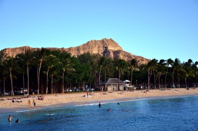 Diamond Head over Waikiki
