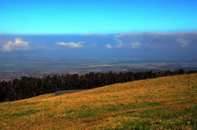 The valley and ocean below Haleakala