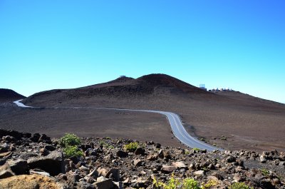 The summit above the crater