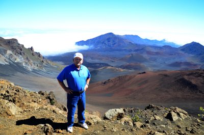 Photo opp on the crater's edge