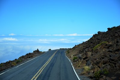 Coming down on a tour bus - you could drive right onto the clouds