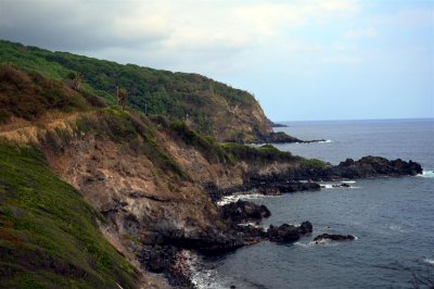 Rugged lava-formed coastline