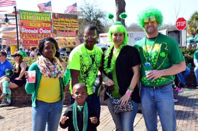 Havin' fun at St. Pat's in Five Points