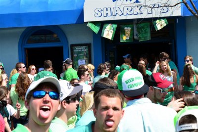 Photobomb at Sharkey's