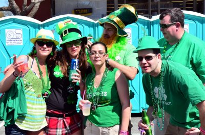 Havin' fun at St. Pat's in Five Points