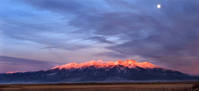 Moonrise over the Sangre de Cristo Range