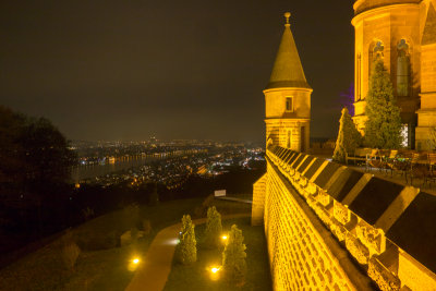 Blick auf den Rhein von Schloss Drachenburg