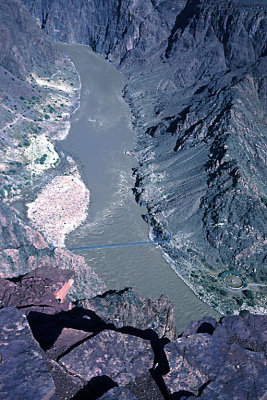 AZ Grand Canyon NP S Kaibab Trail 5 Lower Foot Bridge Colorado River.jpg