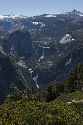 CA Yosemite NP 23b Glacier Pt View Nevada Falls (top) & Vernal Falls (bot).jpg
