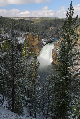 WY Yellowstone NP 833b Grand Canyon, Upper Falls & Arch Bridge.jpg