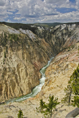 WY Yellowstone NP 870 Grand Canyon, Lower Falls at Inspiration Pt.jpg