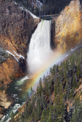 WY Yellowstone NP 877c Grand Canyon, Lower Falls at Lookout Pt Rainbow.jpg