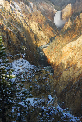 WY Yellowstone NP 880e Grand Canyon, Lower Falls at Artist's Pt.jpg