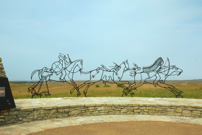 MT Little Big Horn Battlefield NM 1 Indian Memorial Sculpture.jpg