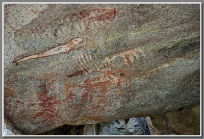 Cave paintings, Arikok National Park