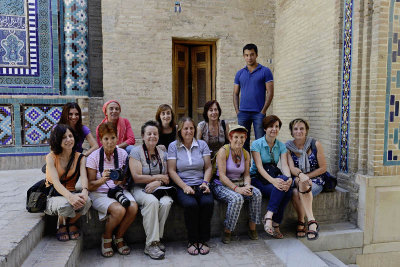 My group at Shah-I-Zinda, Samarkand