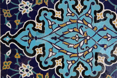 Samarkand, tile detail at Shah-I-Zinda