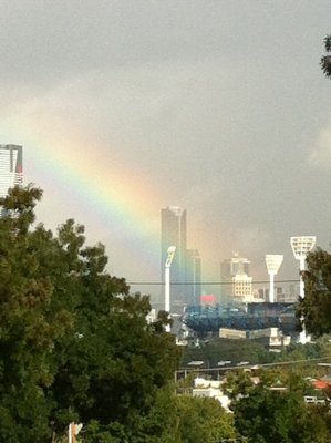 rainbow on the MCG- Daniel S