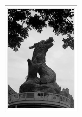 Dragon Statue By Love River
