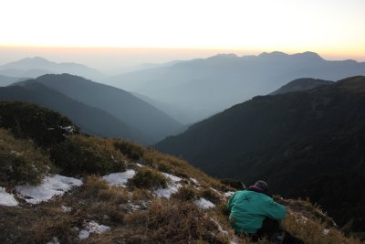 特地上山拍照的專業達人