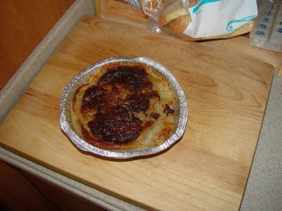 THIS WAS RAPPIE'S PIE MADE IN THE RV BY DON.....GOSH IT WAS GREAT  TRY IT