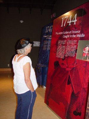 SARA SPENT HOURS LOOKING AT THE EXHIBITS AT THE ACADIAN MUSEUM