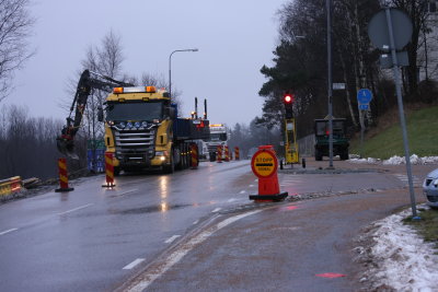 Work at the side of the road